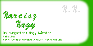 narcisz nagy business card